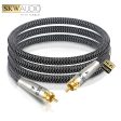 SKW WG20-03 Digital Coaxial SPDIF Audio Cable Silver Plated OCC Conductor RCA Cable Subwoofer Cord Fashion