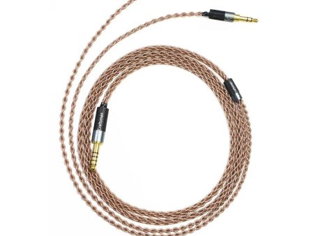 GUCraftsman 6N Single Crystal Copper Headphone Cable For Beyerdynamic T1 T5 2nd Amiron Clear Elear Elegia AH-D9200 AKT5P HA-SW02 Hot on Sale