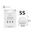 Final Audio Type E Series Silicone Eartips for 3.5mm-5.5mm nozzle SS   S   M   L   LL Online