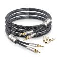 SKW WG20-05 Speaker Cables With Banana Plug For Home Cinema Amplifier Speaker HiFi System Online