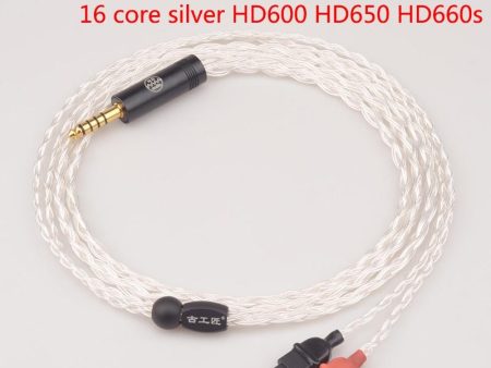 GUCraftsman 2.5 4.4mm Balance 16 Core Silver 4Pin XLR HD600 HD650 HD660s Headphone Cables Sale