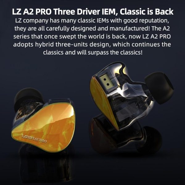 LZ A2 PRO 1 Dynamic+2 Knowles BA Hybrid 3 Driver HIFI Earphone Hot on Sale