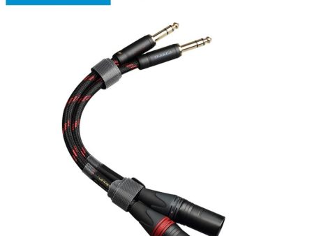 TOPPING TCT2 3-Pin Male XLR to 6.35mm TRS Balanced Copper Cable OCC (Pair) Fashion