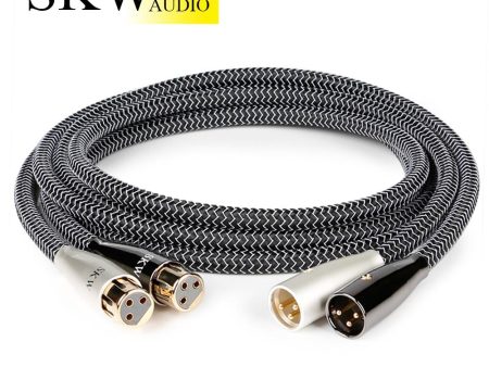 SKW WG20-06 3 Pin XLR Audio Cable Male To Female For CD Connect To Amplifier Online now