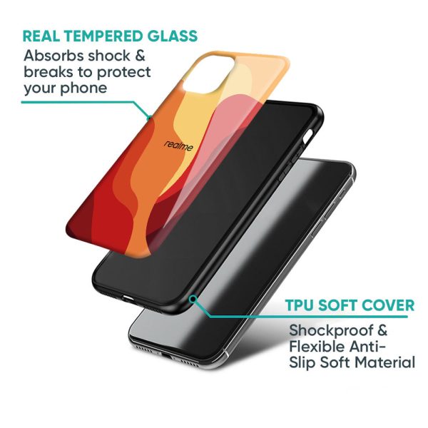 Magma Color Pattern Glass Case for Realme 13 5G Online