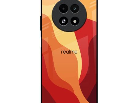 Magma Color Pattern Glass Case for Realme 13 5G Online