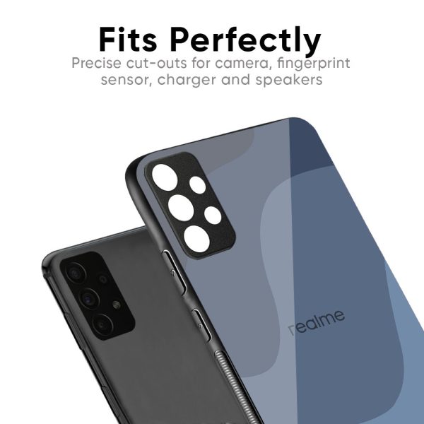 Navy Blue Ombre Glass Case for Realme 13 5G Supply