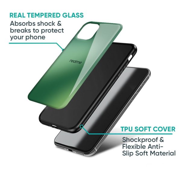 Green Grunge Texture Glass Case for Realme 13 5G Cheap