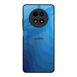 Blue Wave Abstract Glass Case for Realme 13 5G Online Sale