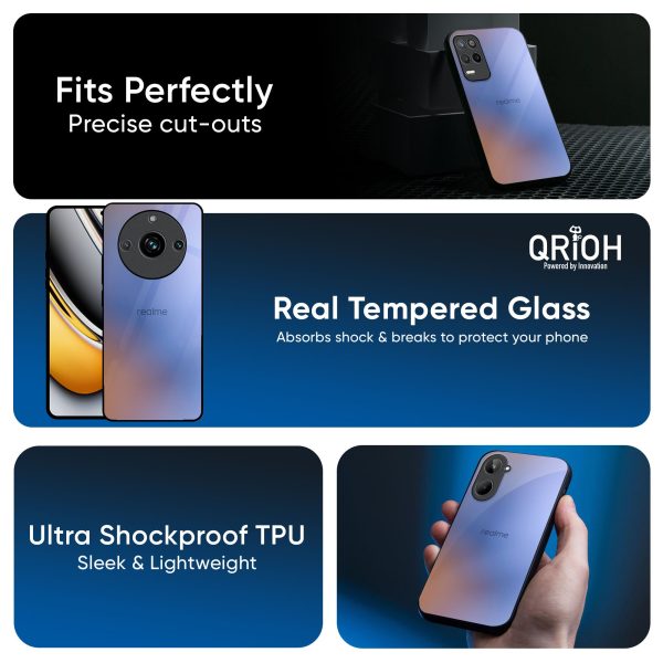 Blue Aura Glass Case for Realme 13 5G Supply