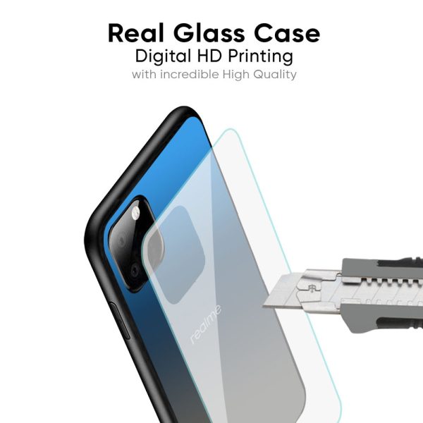 Blue Grey Ombre Glass Case for Realme 13 5G For Cheap