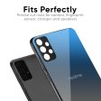 Blue Grey Ombre Glass Case for Realme 13 5G For Cheap