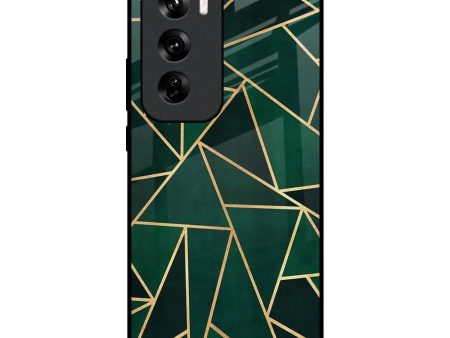 Abstract Green Glass Case For Oppo Reno 12 Pro 5G Online Hot Sale