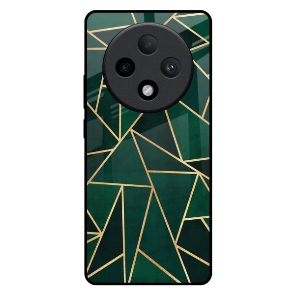 Abstract Green Glass Case For Oppo F27 Pro Plus Online Hot Sale