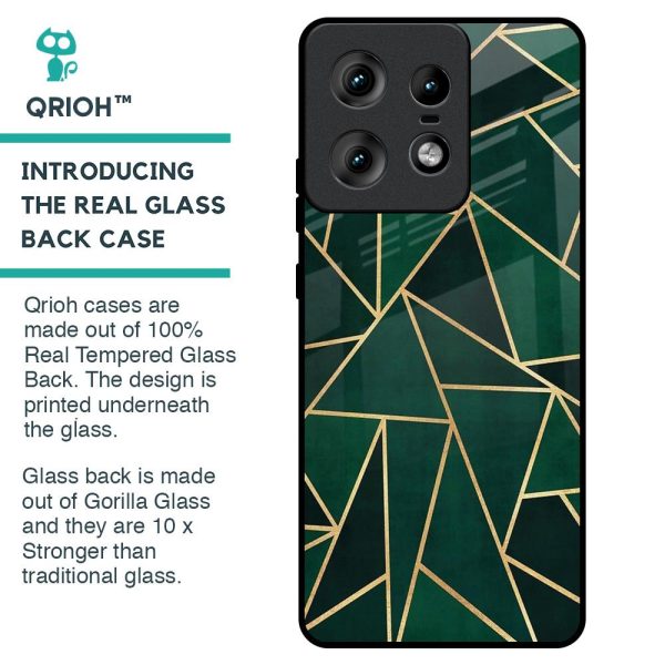 Abstract Green Glass Case For Motorola Edge 50 Pro 5G Discount