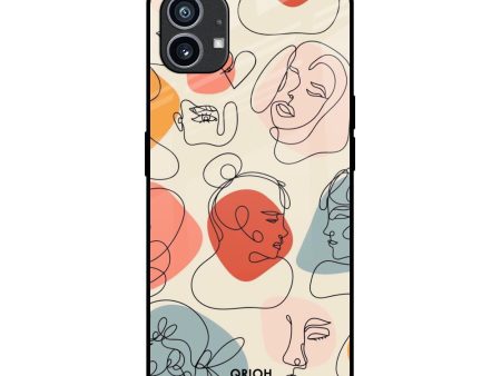 Abstract Faces Glass Case for Nothing Phone 1 Online