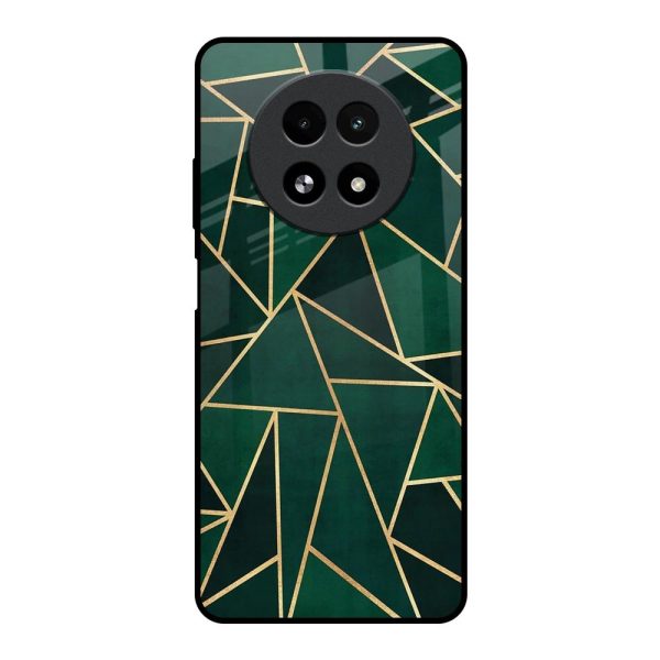 Abstract Green Glass Case For Realme 13 5G Online Sale