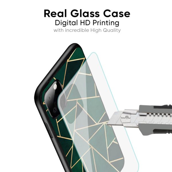 Abstract Green Glass Case For Realme 8 5G For Sale