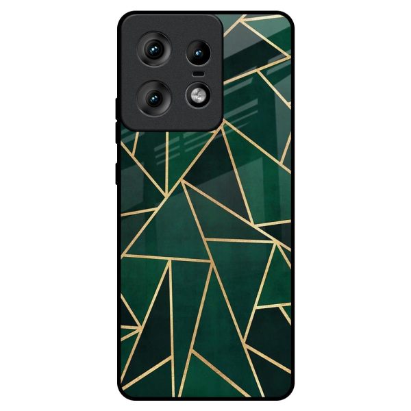 Abstract Green Glass Case For Motorola Edge 50 Pro 5G Discount