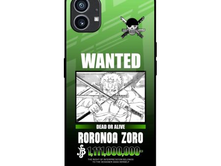 Zoro Wanted Glass Case for Nothing Phone 1 Supply