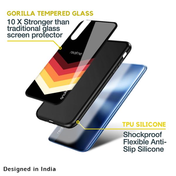 Abstract Arrow Pattern Glass Case For Realme 8 5G on Sale