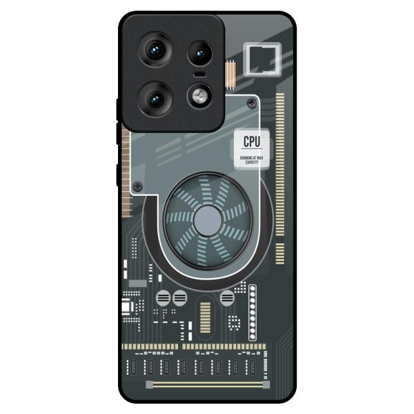 Motherboard Circuit Glass Case for Motorola Edge 50 Pro 5G Online Hot Sale