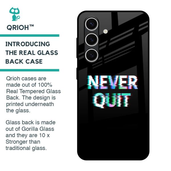 Never Quit Glass Case For Samsung Galaxy S24 FE 5G Supply