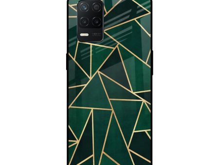 Abstract Green Glass Case For Realme 8 5G For Sale