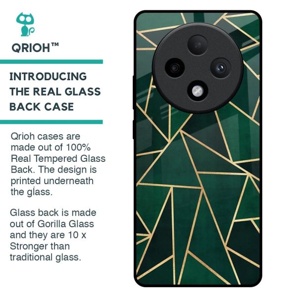 Abstract Green Glass Case For Oppo F27 Pro Plus Online Hot Sale